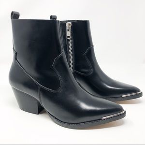 NEW Jeffrey Campbell Kelam Bootie Black Zipper